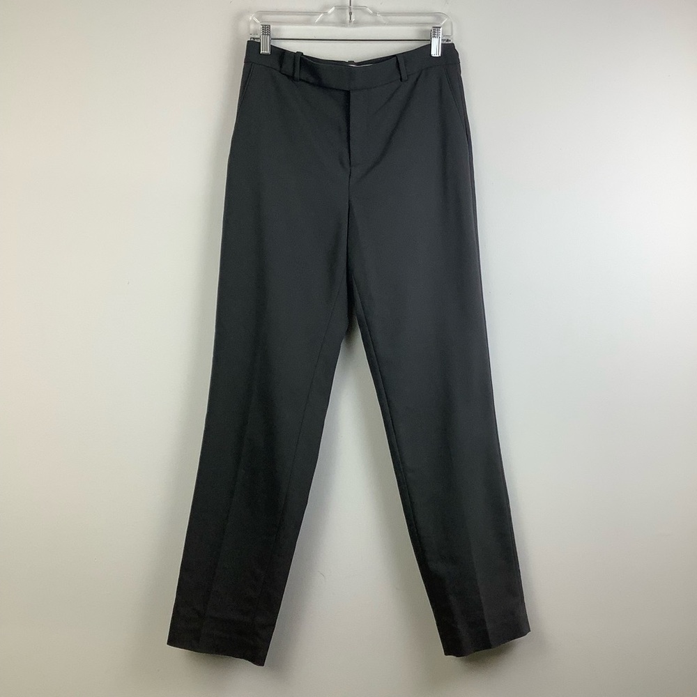 Contemporaine for Simons Cotton Blend Straight Leg Trousers in Grey